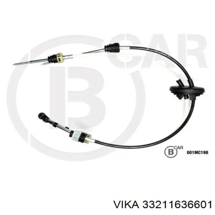 33211636601 Vika cables de accionamiento, caja de cambios