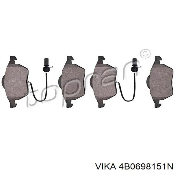 Pastillas de freno delanteras Audi A6 4F2