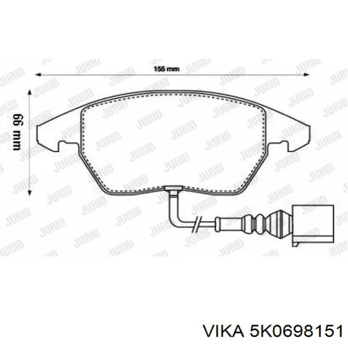 Pastillas de freno delanteras Seat Leon 2 1P1
