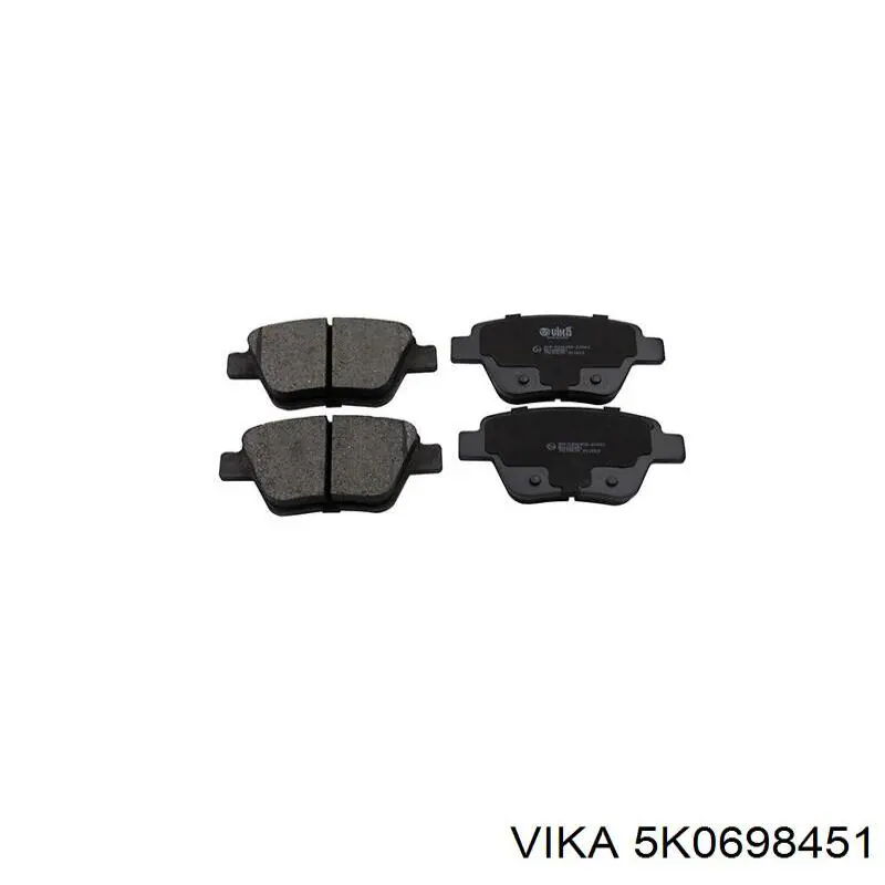 Pastillas de freno traseras Volkswagen Jetta 6 162, 163, AV3, AV2, AY2, AY3