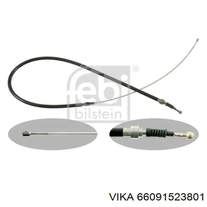 Comprar 66091523801 Vika Cable de freno de mano trasero derecho/izquierdo