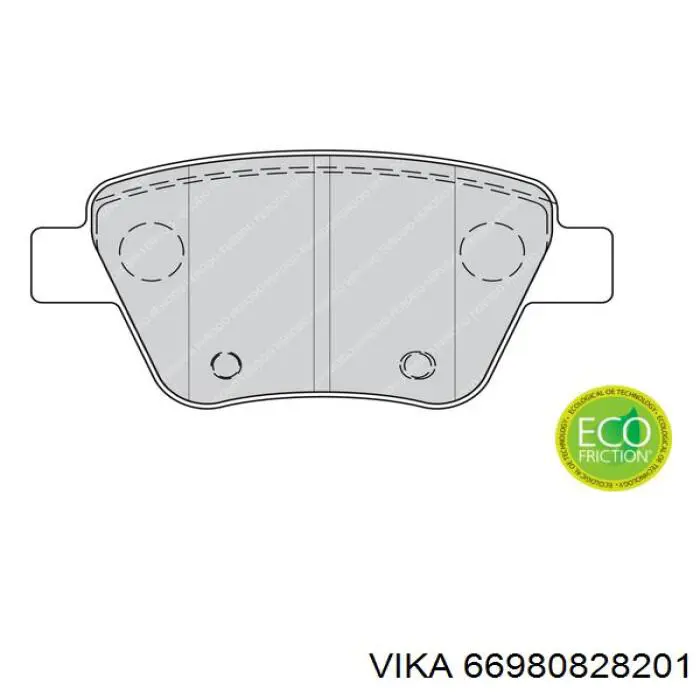 Comprar 66980828201 Vika Pastillas de freno traseras