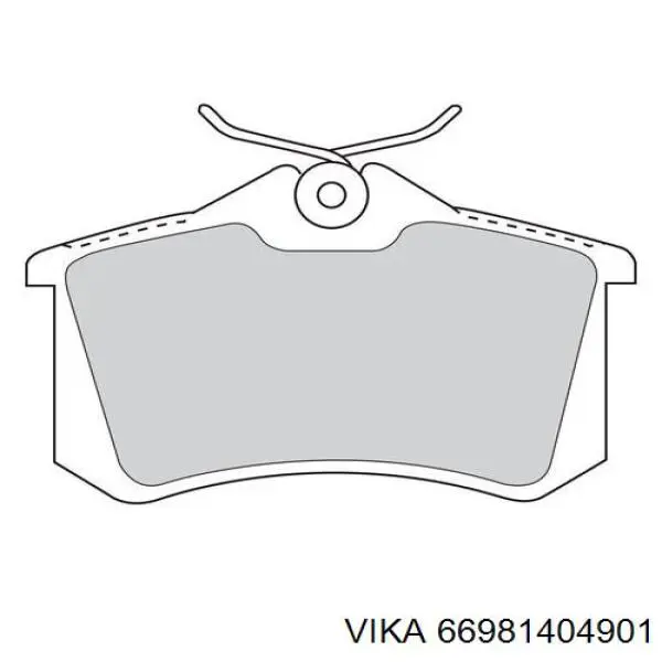 Pastillas de freno traseras 601428 VALEO