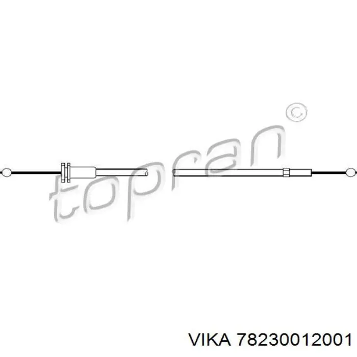 Cable de apertura de capó del motor Skoda Fabia (6Y3)