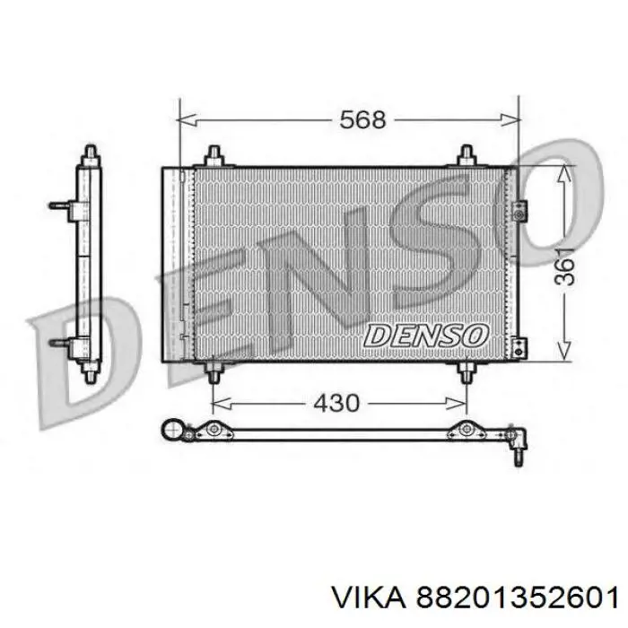 AC866319 Maxgear Radiador de aire acondicionado
