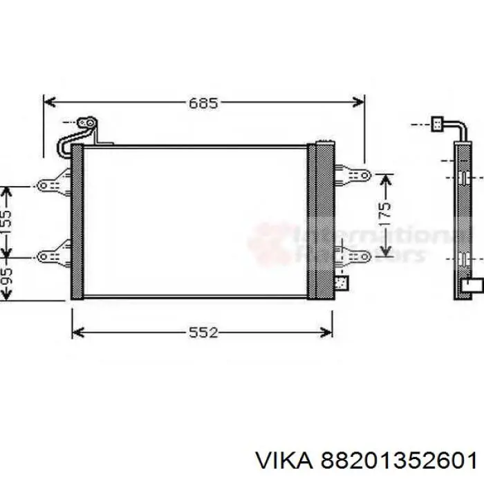 88201352601 Vika condensador aire acondicionado