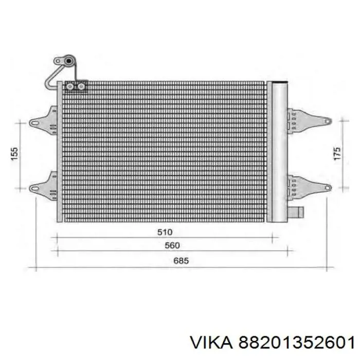 Condensador aire acondicionado AC866319 Maxgear