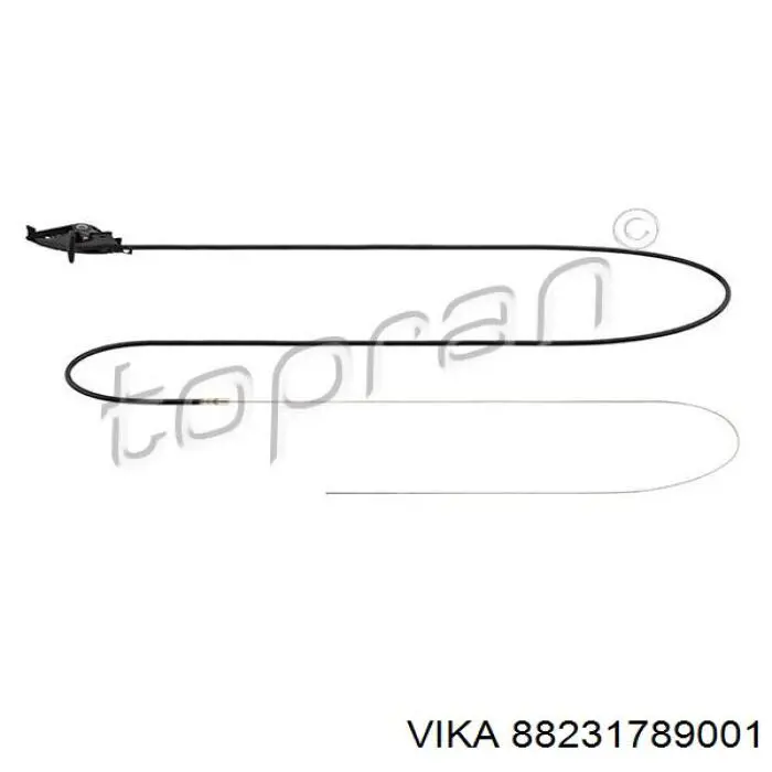 Cable de apertura de capó del motor Vika 88231789001 precio, desde 8,78 EUR