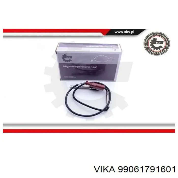 99061791601 Vika sensor de temperatura, gas de escape, antes de filtro hollín/partículas