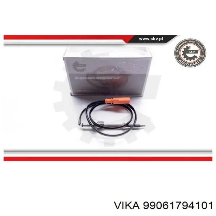 99061794101 Vika sensor de temperatura, gas de escape, después de filtro hollín/partículas