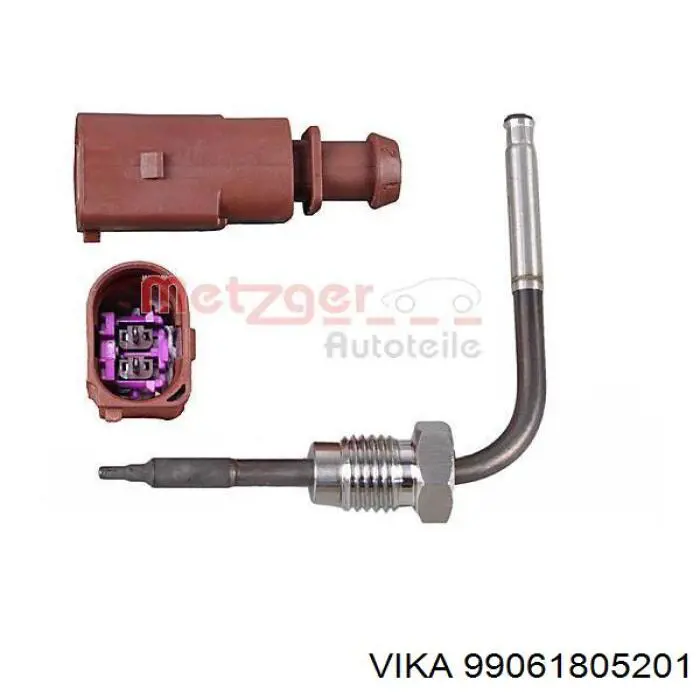 99061805201 Vika sensor de temperatura, gas de escape, filtro hollín/partículas