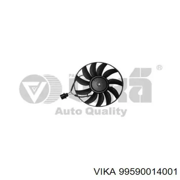 99590014001 Vika Ventilador eléctrico de refrigeración completo izquierdo (motor y hélice)