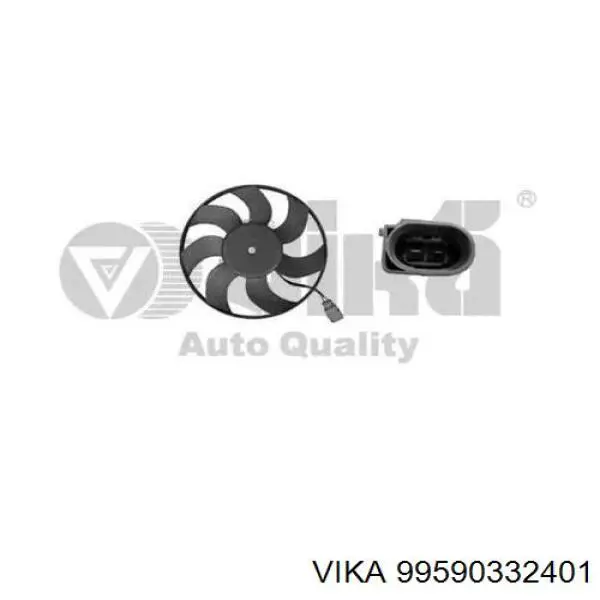 99590332401 Vika ventilador (rodete +motor refrigeración del motor con electromotor derecho)