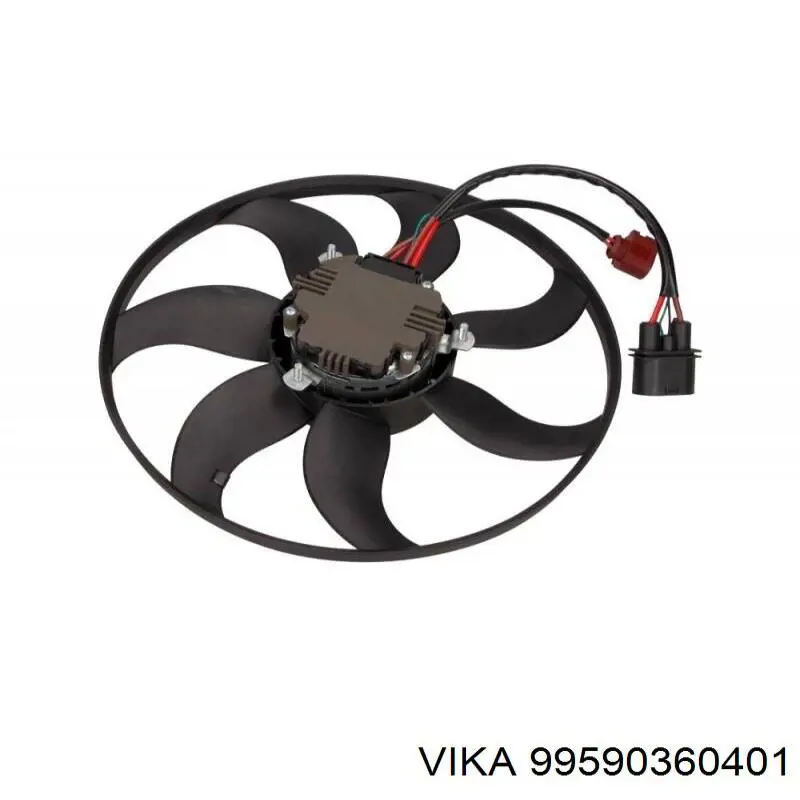 Comprar 99590360401 Vika Ventilador eléctrico de refrigeración completo izquierdo (motor y hélice)