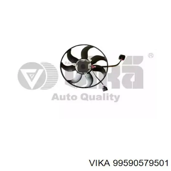 99590579501 Vika Ventilador eléctrico de refrigeración completo izquierdo (motor y hélice)