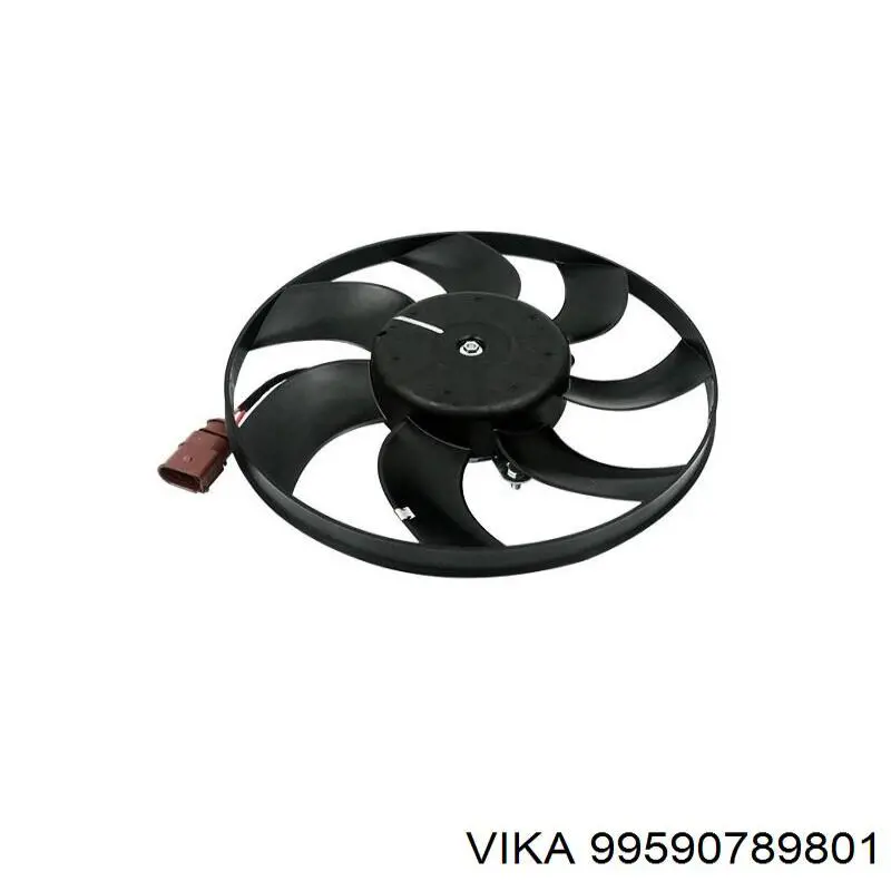 99590789801 Vika Ventilador de refrigeración completo derecho (motor y hélice)