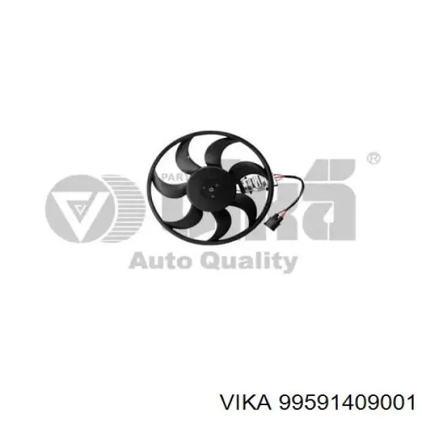 Ventilador de refrigeración completo derecho (motor y hélice) Vika 99591409001 precio, desde 119,06 EUR