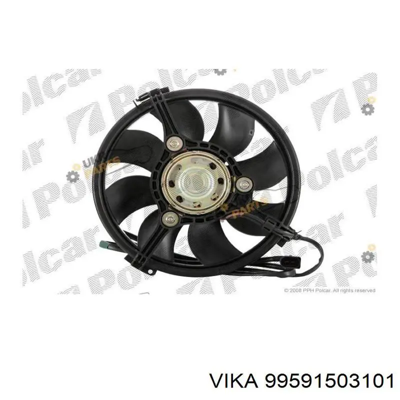 99591503101 Vika ventilador (rodete +motor refrigeración del motor con electromotor completo)