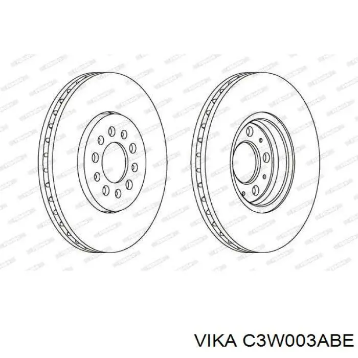 Freno de disco delantero Mercedes E C124