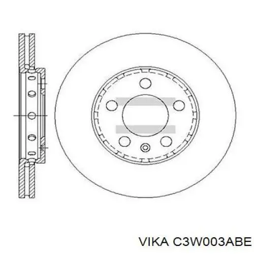 Freno de disco delantero Mercedes E C124