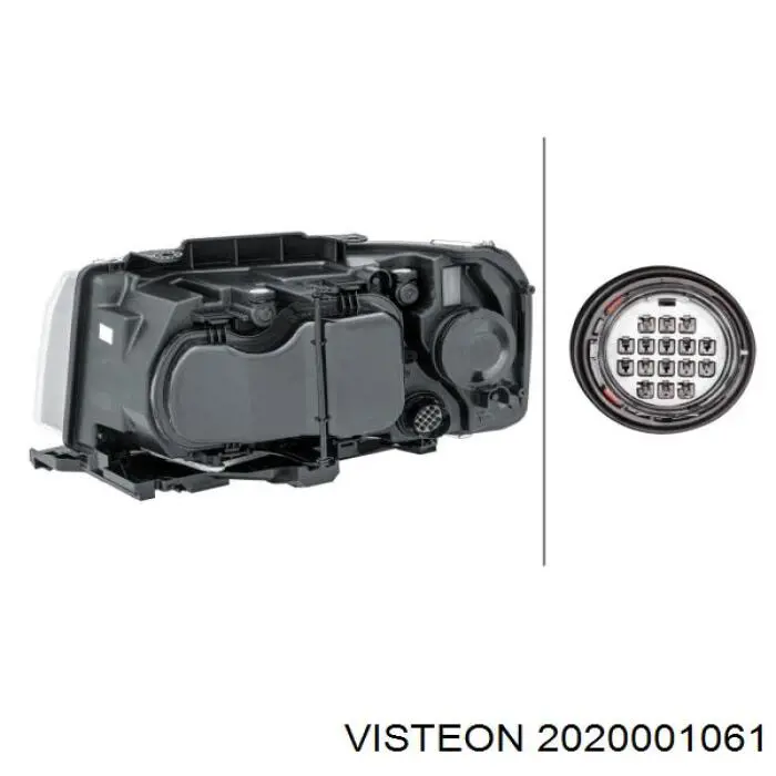 Faro derecho Visteon 2020001061 precio, desde 451,57 EUR