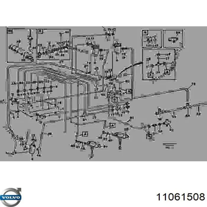 11061508 Volvo valvula de derivacion aire de carga (derivador)