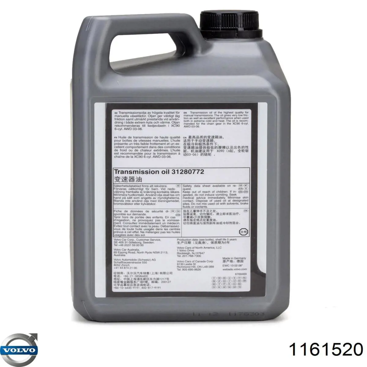 Aceite de transmisión Volvo 1161520