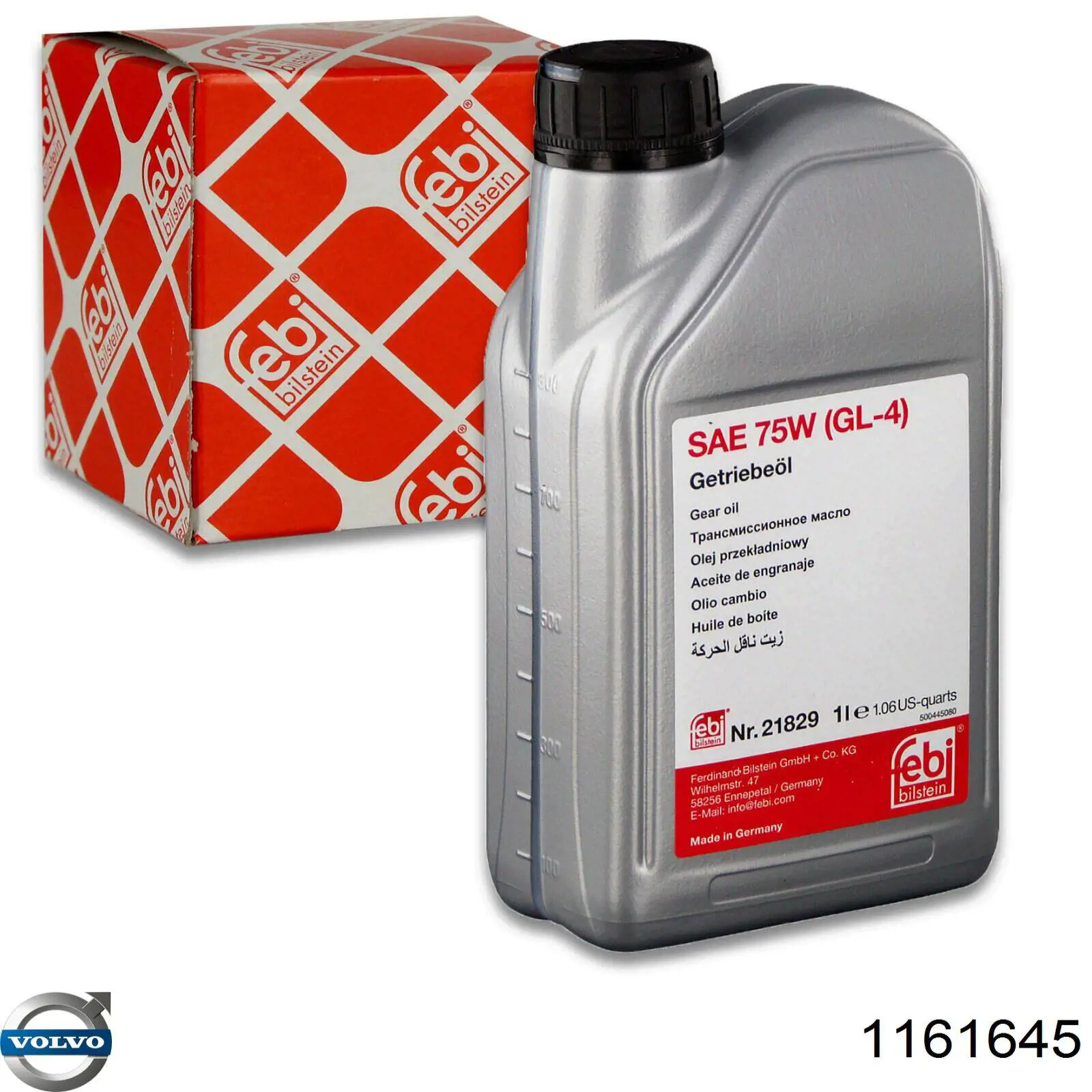 Volvo Transmission Oil 75W GL-4 1 L Aceite transmisión (1161645)