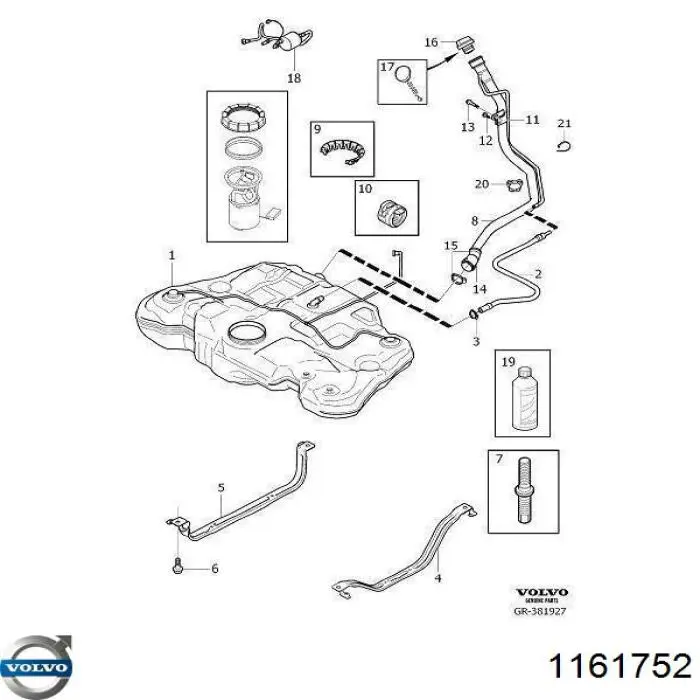 Comprar 1161752 Volvo Líquido para limpieza de filtros de partículas diésel