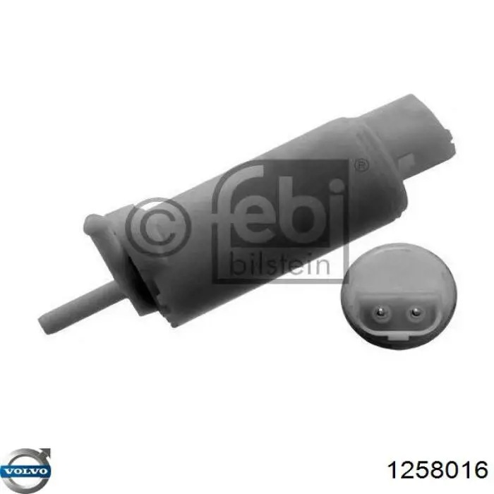 Comprar 1258016 Volvo Bomba de agua limpiaparabrisas, delantera