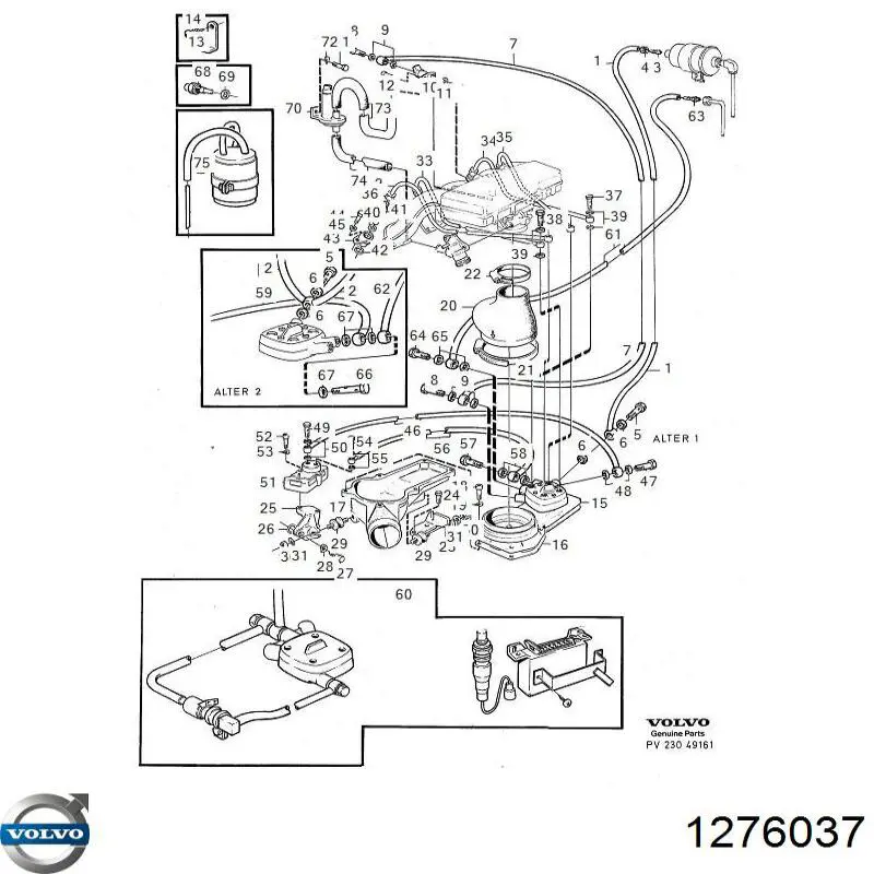 Inyectores Volvo 1276037 precio, desde 38,39 EUR