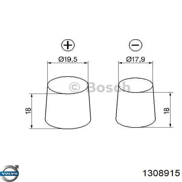 Batería de Arranque Volvo (1308915)