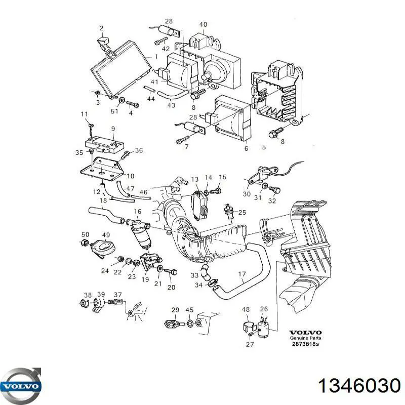 Sensor de temperatura del refrigerante Volvo 3433477