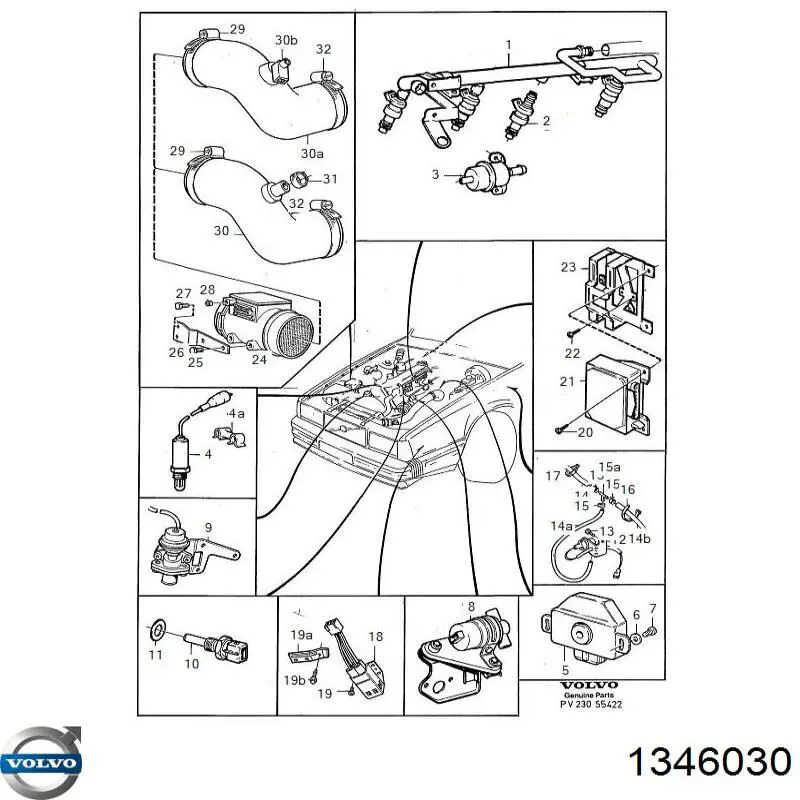 3433477 Volvo Interruptor térmico