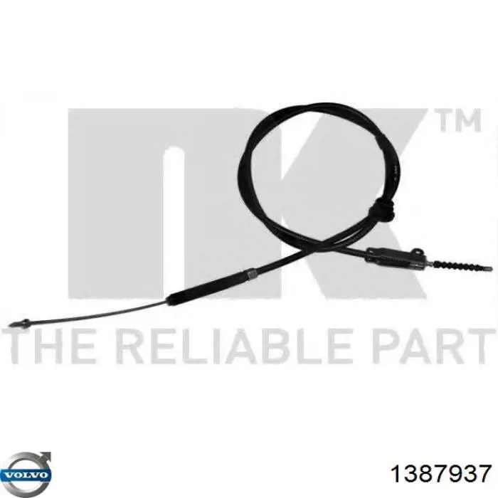 Cable de freno de mano delantero para Volvo 740 (744)