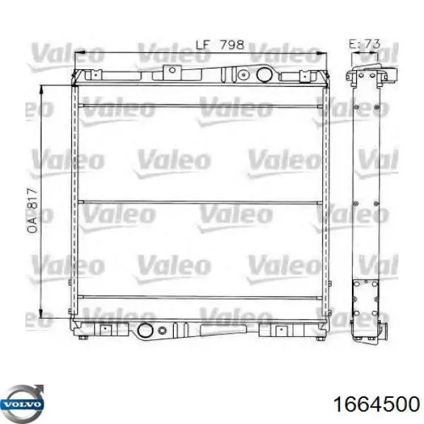 Comprar 1664500 Volvo Radiador de auto