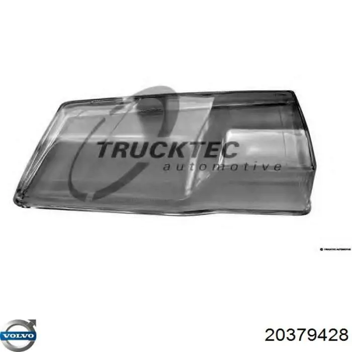 20379428 Volvo cristal de faro izquierdo