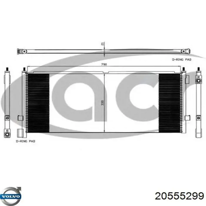 Aire acondicionado capacitor Volvo Trucks TRUCK FH12  desde 112,04 €