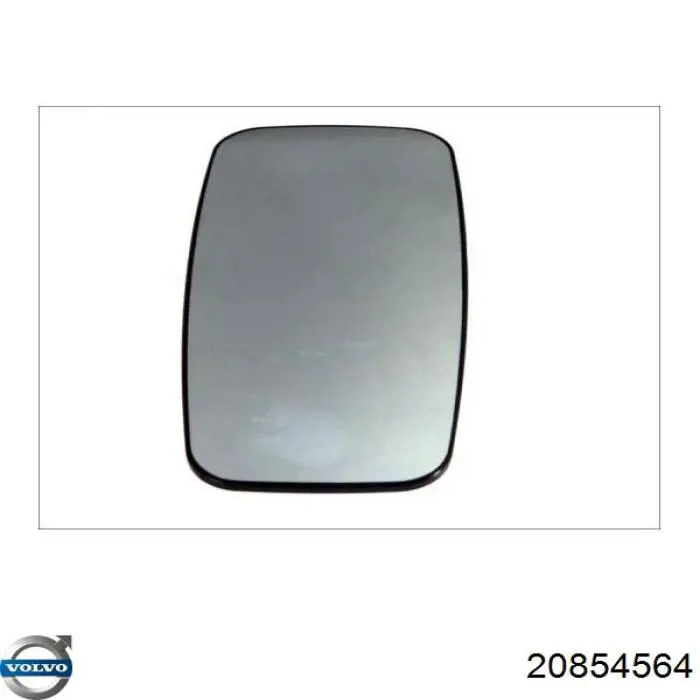 Cristal de espejo retrovisor 20854564 Volvo