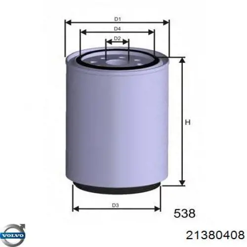 21380408 Volvo Filtro de gasolina