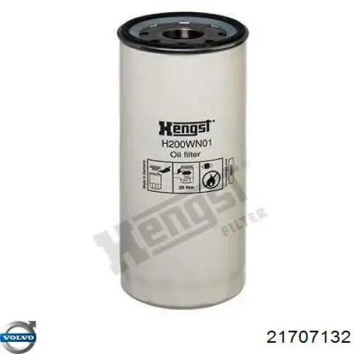 Filtro de aceite Volvo 21707132 precio, desde 8,40 EUR