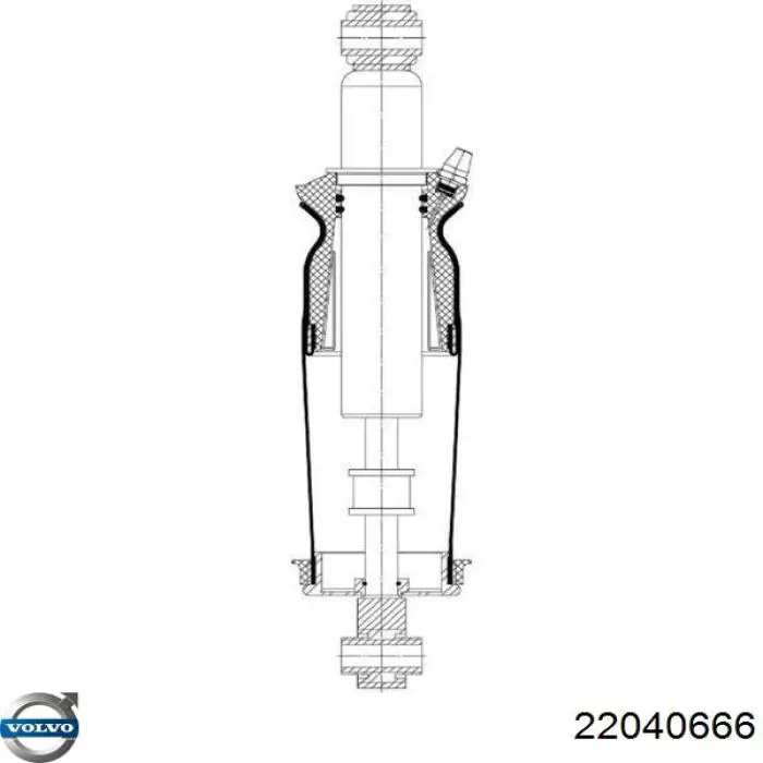 22040666 Volvo amortiguador de cabina (truck)