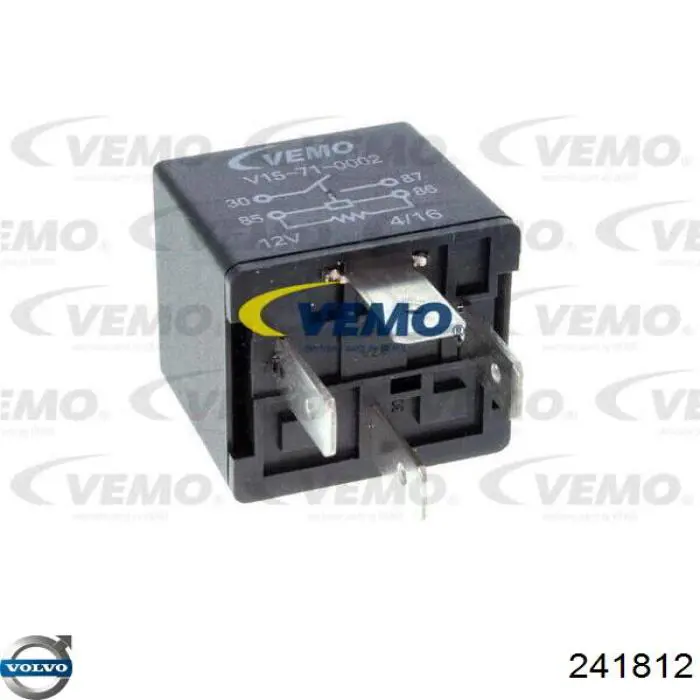 Relé eléctrico multifuncional Volvo 241812 precio, desde 3,61 EUR