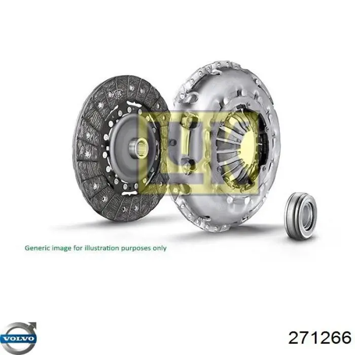 2712669 Volvo kit de embrague (3 partes)