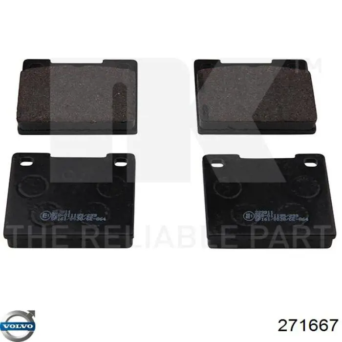 Pastillas traseras de freno Volvo 271667 precio, desde 19,89 EUR