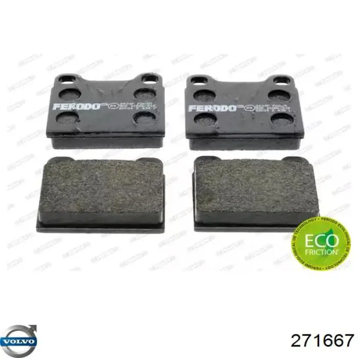 Comprar 271667 Volvo Pastillas de freno traseras