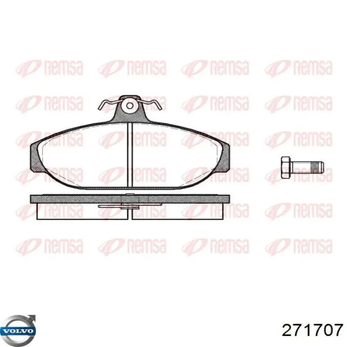 271707 Volvo pastillas de freno delanteras