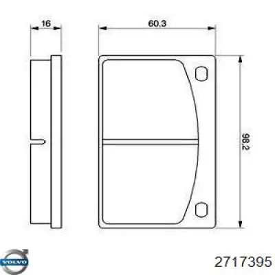 2717395 Volvo pastillas de freno delanteras