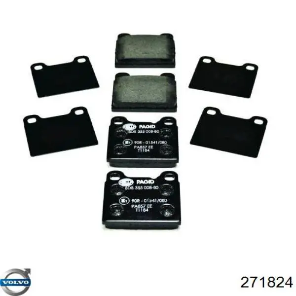 Pastillas traseras de freno Volvo 271824 precio, desde 17,36 EUR
