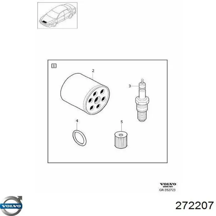 Bujías Volvo 272207 precio, desde 7,23 EUR